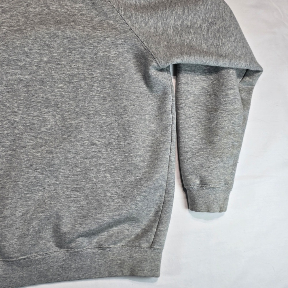 Reebok Mens Quarter Zip Sweatshirt Gray Large Pullover RBLK111704 Logo Fleece - Picture 11 of 14